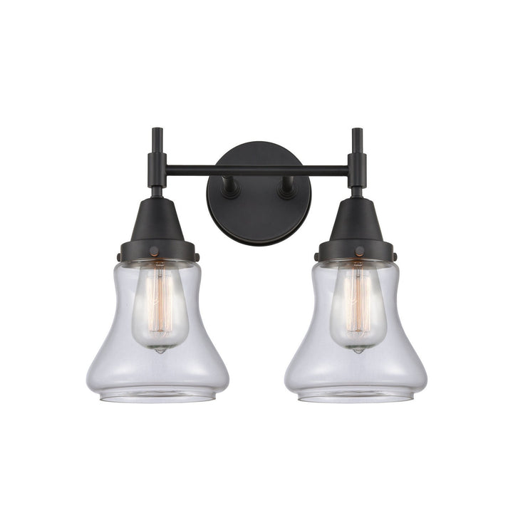 Innovations Caden 447-2W-BK-G192 Bath Vanity Light 15 in. wide - Matte Black