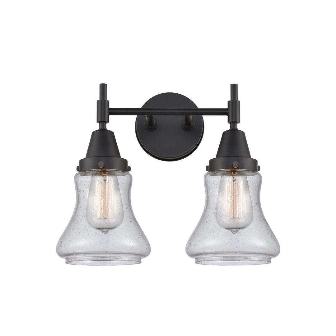 Innovations Caden 447-2W-BK-G194 Bath Vanity Light 15 in. wide - Matte Black