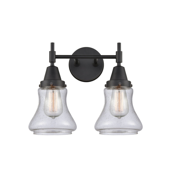 Innovations Caden 447-2W-BK-G194 Bath Vanity Light 15 in. wide - Matte Black