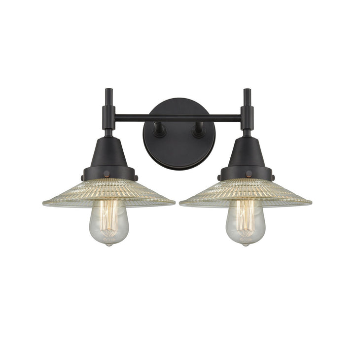 Innovations Caden 447-2W-BK-G2-LED Bath Vanity Light 18 in. wide - Matte Black