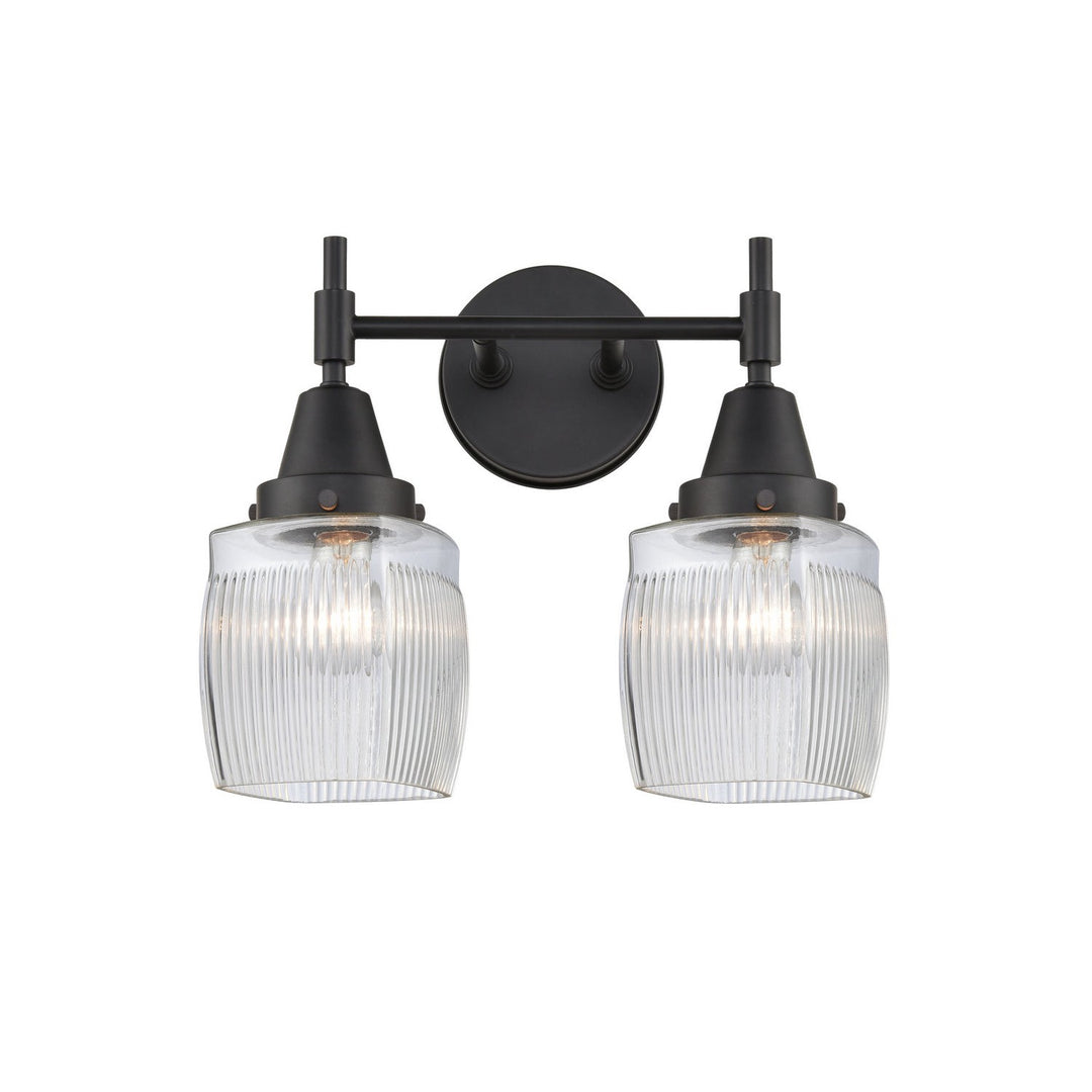 Innovations Caden 447-2W-BK-G302 Bath Vanity Light 15 in. wide - Matte Black