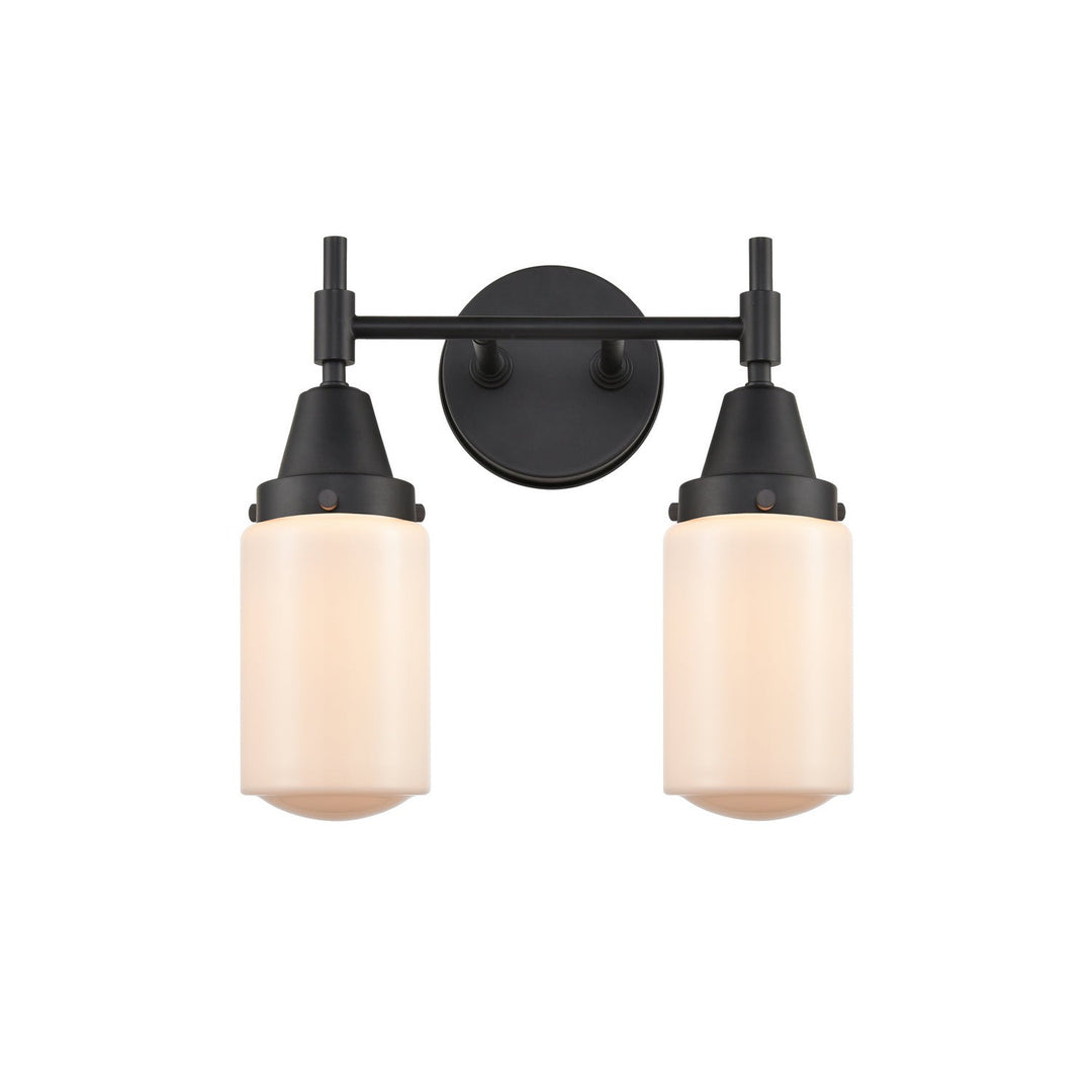 Innovations Caden 447-2W-BK-G311-LED Bath Vanity Light 14 in. wide - Matte Black