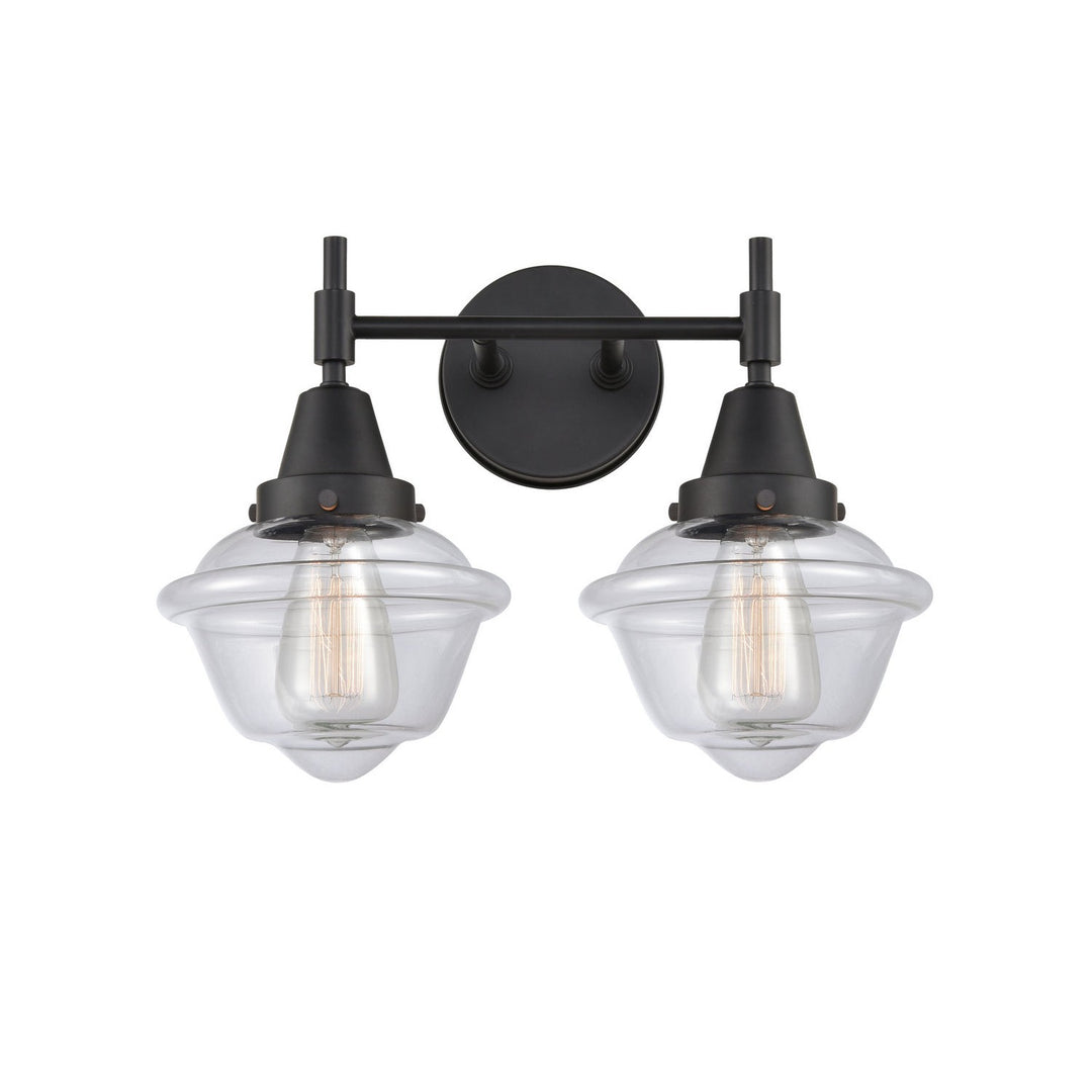Innovations Caden 447-2W-BK-G532-LED Bath Vanity Light 17 in. wide - Matte Black