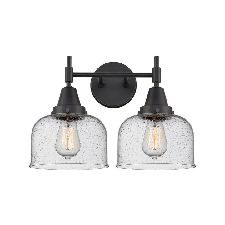 Innovations Caden 447-2W-BK-G74 Bath Vanity Light 17 in. wide - Matte Black