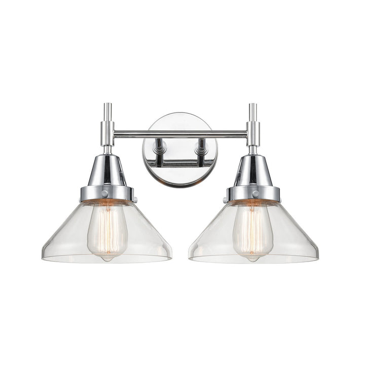 Innovations Caden 447-2W-PC-CL-LED Bath Vanity Light 17 in. wide - Polished Chrome