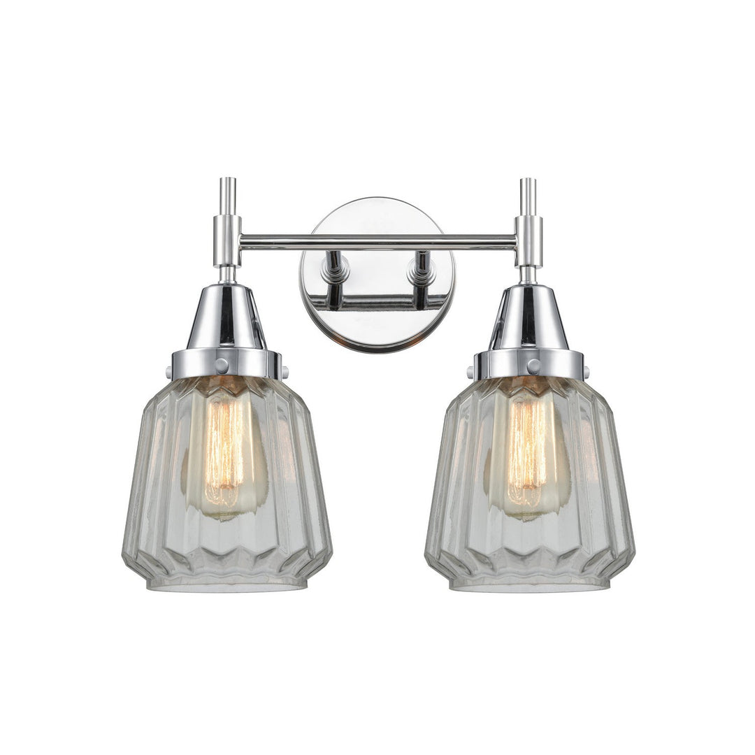 Innovations Caden 447-2W-PC-G142 Bath Vanity Light 16 in. wide - Polished Chrome