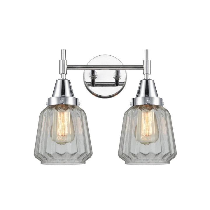 Innovations Caden 447-2W-PC-G142 Bath Vanity Light 16 in. wide - Polished Chrome
