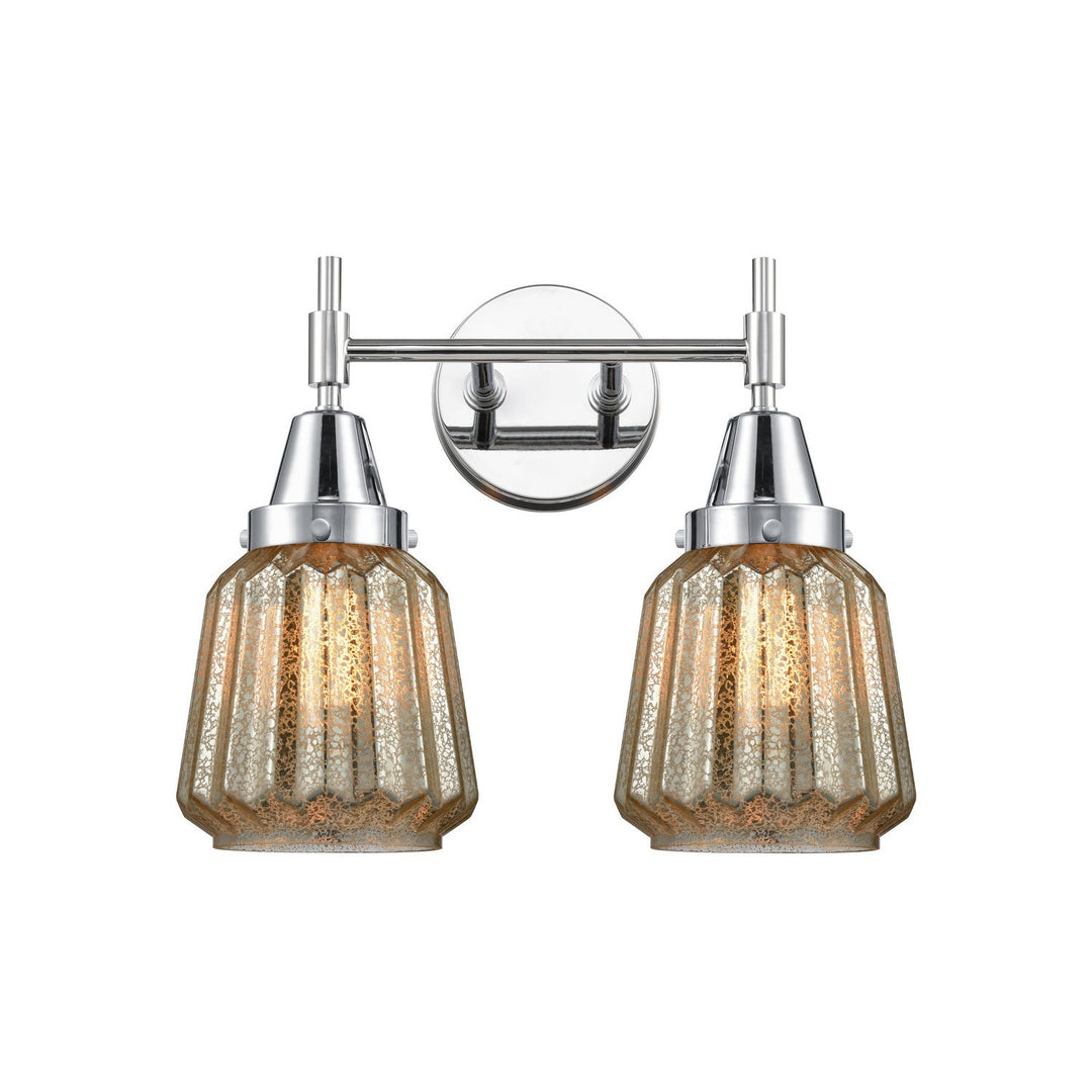 Innovations Caden 447-2W-PC-G146-LED Bath Vanity Light 16 in. wide - Polished Chrome