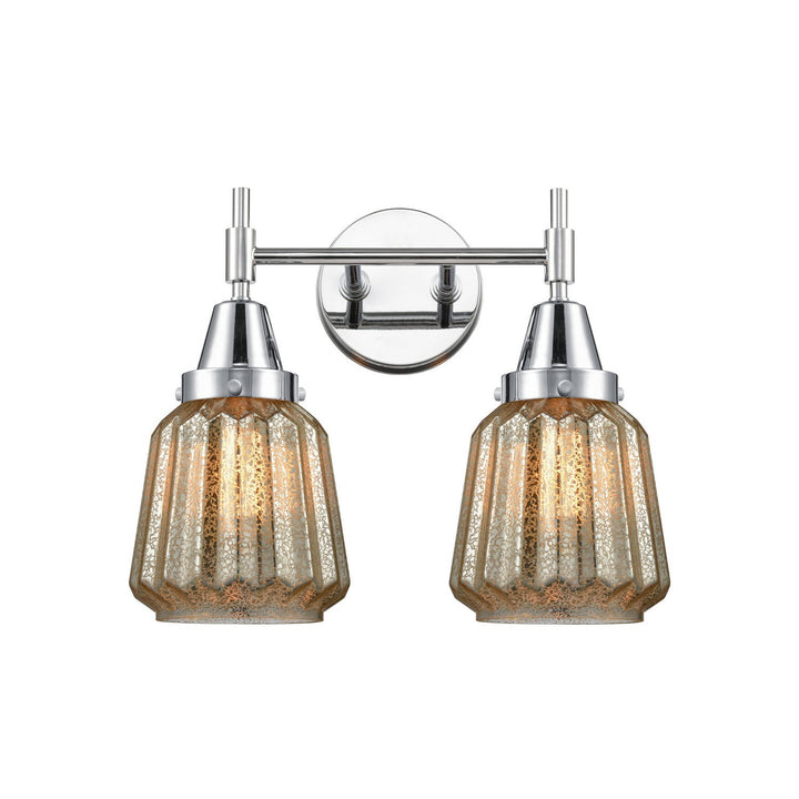 Innovations Caden 447-2W-PC-G146-LED Bath Vanity Light 16 in. wide - Polished Chrome