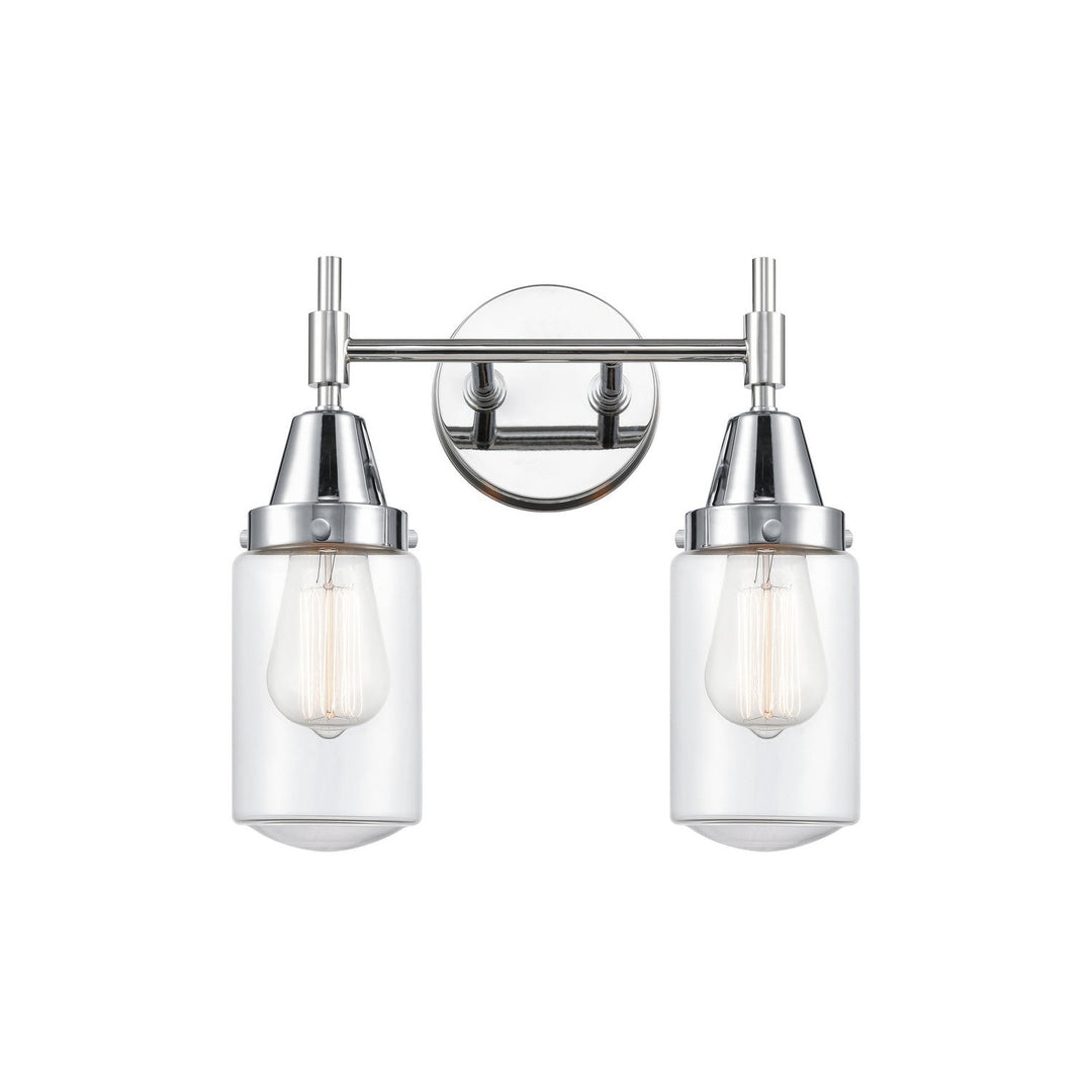 Innovations Caden 447-2W-PC-G312 Bath Vanity Light 14 in. wide - Polished Chrome