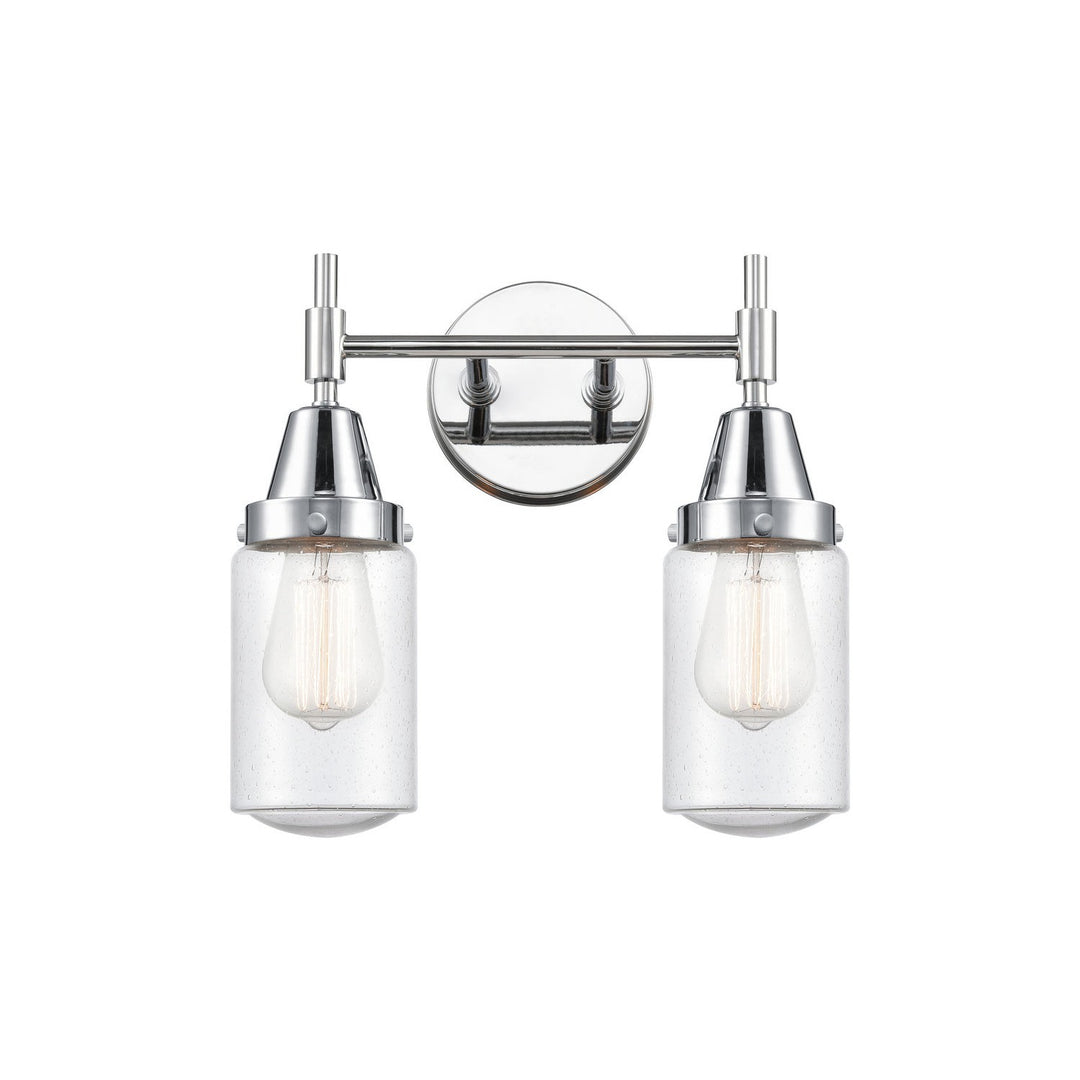 Innovations Caden 447-2W-PC-G314 Bath Vanity Light 14 in. wide - Polished Chrome