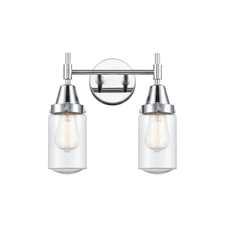 Innovations Caden 447-2W-PC-G314 Bath Vanity Light 14 in. wide - Polished Chrome