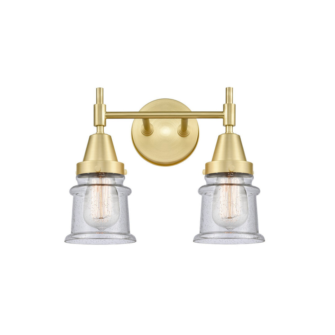 Innovations 447-2W-SB-G184S Bath Vanity Light 15 in. wide - Satin Brass