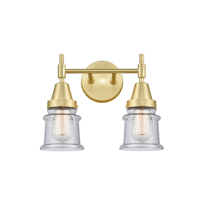 Innovations 447-2W-SB-G184S Bath Vanity Light 15 in. wide - Satin Brass