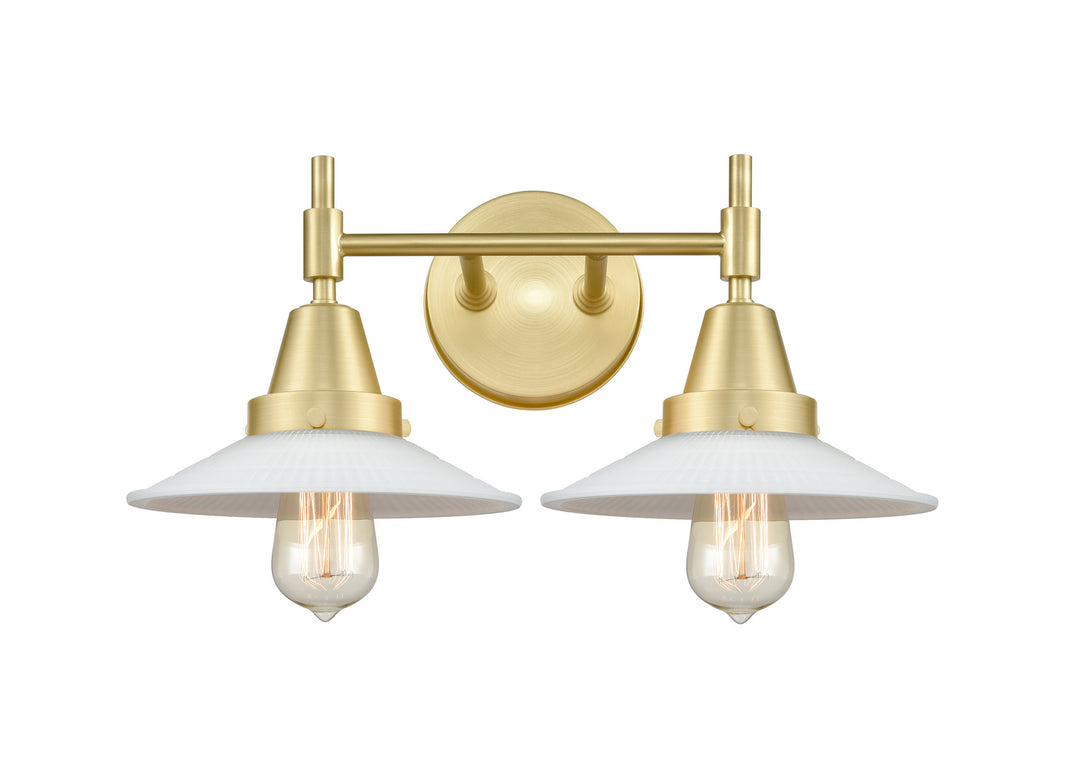 Innovations 447-2W-SB-G1-LED Bath Vanity Light 18 in. wide - Satin Brass