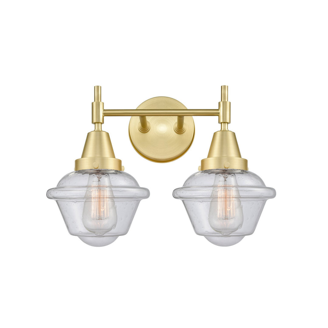 Innovations 447-2W-SB-G534 Bath Vanity Light 17 in. wide - Satin Brass