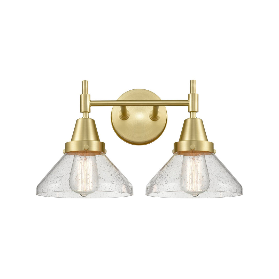 Innovations 447-2W-SB-SDY-LED Bath Vanity Light 17 in. wide - Satin Brass