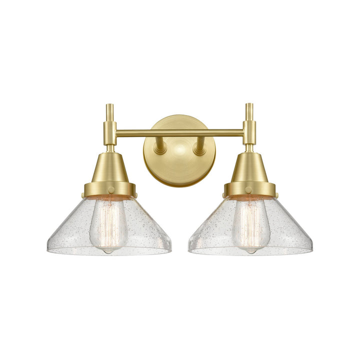Innovations 447-2W-SB-SDY-LED Bath Vanity Light 17 in. wide - Satin Brass