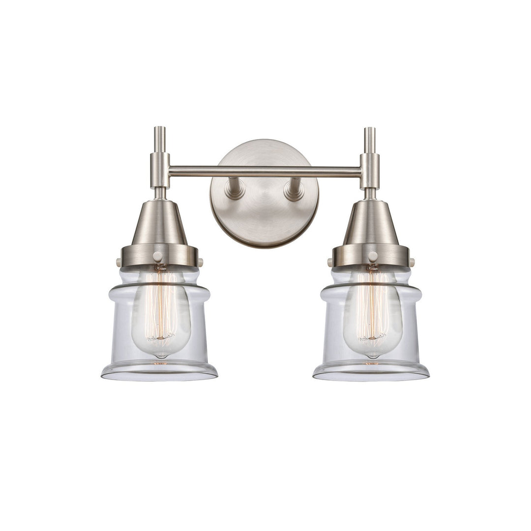 Innovations Caden 447-2W-SN-G182S Bath Vanity Light 15 in. wide - Satin Nickel