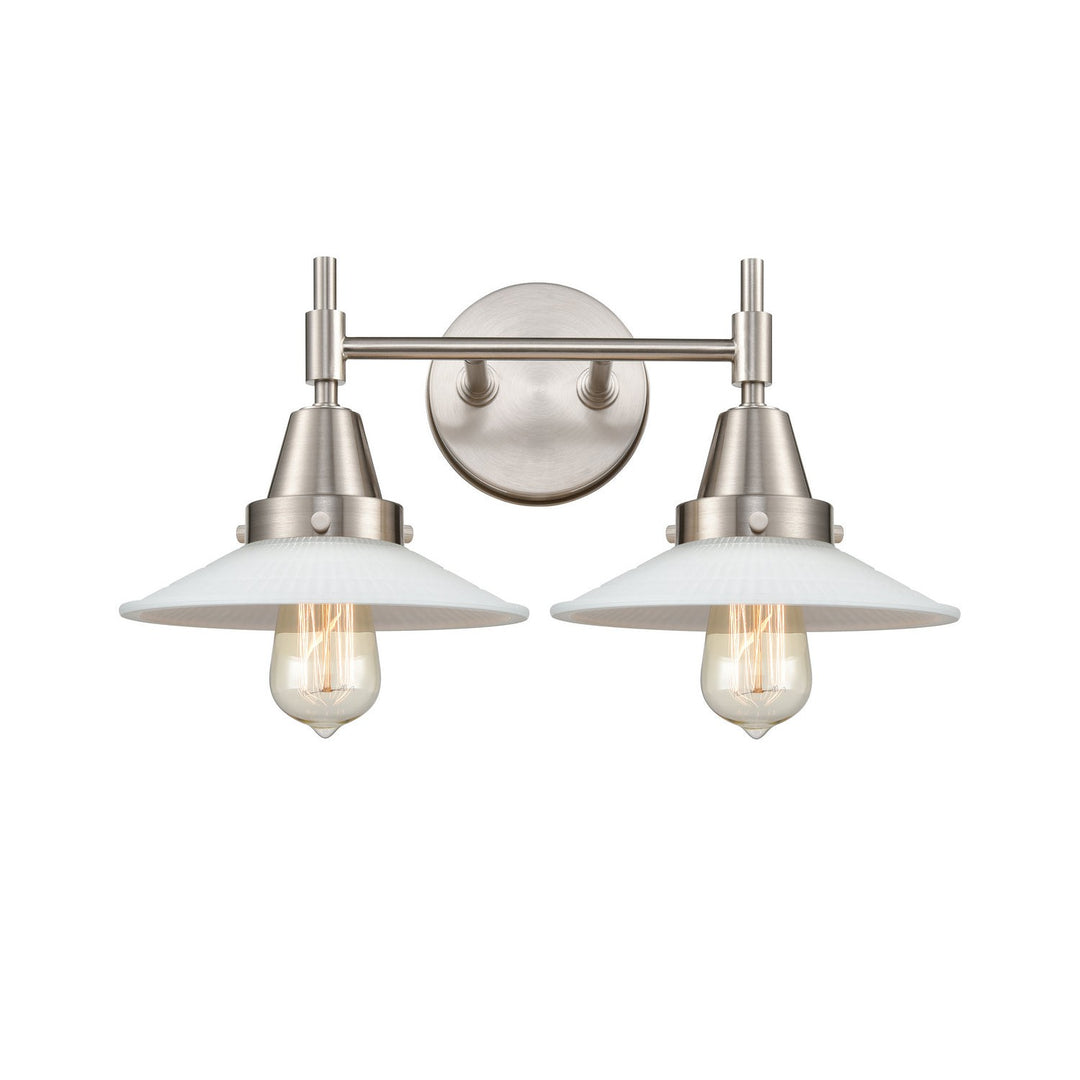 Innovations Caden 447-2W-SN-G1-LED Bath Vanity Light 18 in. wide - Satin Nickel