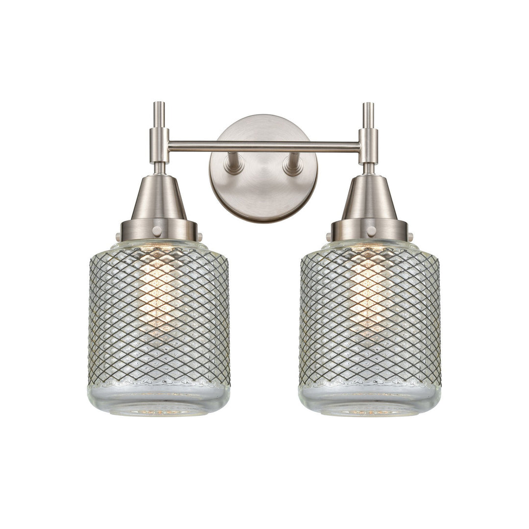 Innovations Caden 447-2W-SN-G262 Bath Vanity Light 15 in. wide - Satin Nickel