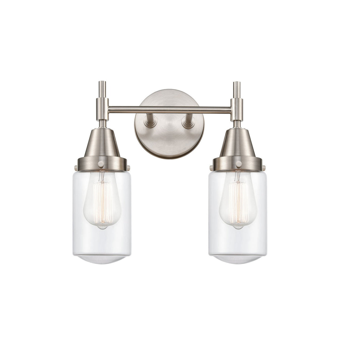 Innovations Caden 447-2W-SN-G312 Bath Vanity Light 14 in. wide - Satin Nickel