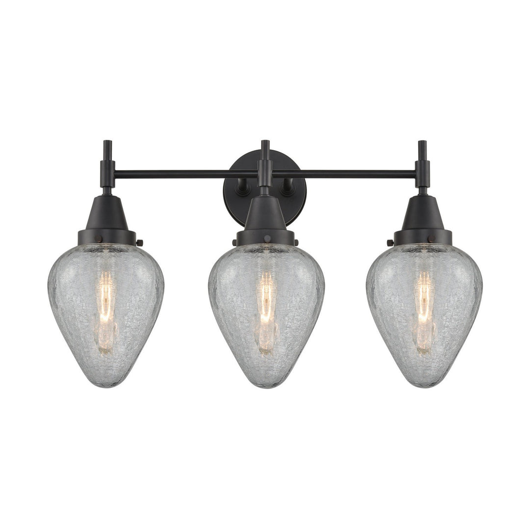 Innovations Caden 447-3W-BK-G165-LED Bath Vanity Light 25 in. wide - Matte Black