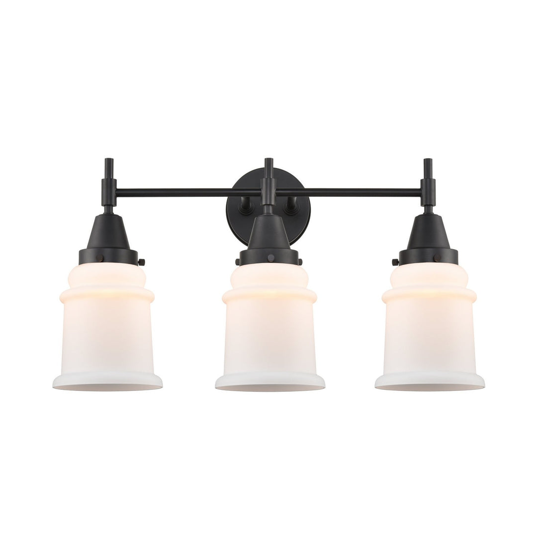 Innovations Caden 447-3W-BK-G181 Bath Vanity Light 24 in. wide - Matte Black