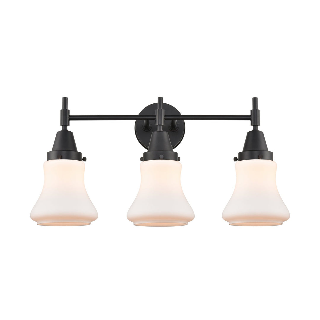 Innovations Caden 447-3W-BK-G191-LED Bath Vanity Light 24 in. wide - Matte Black