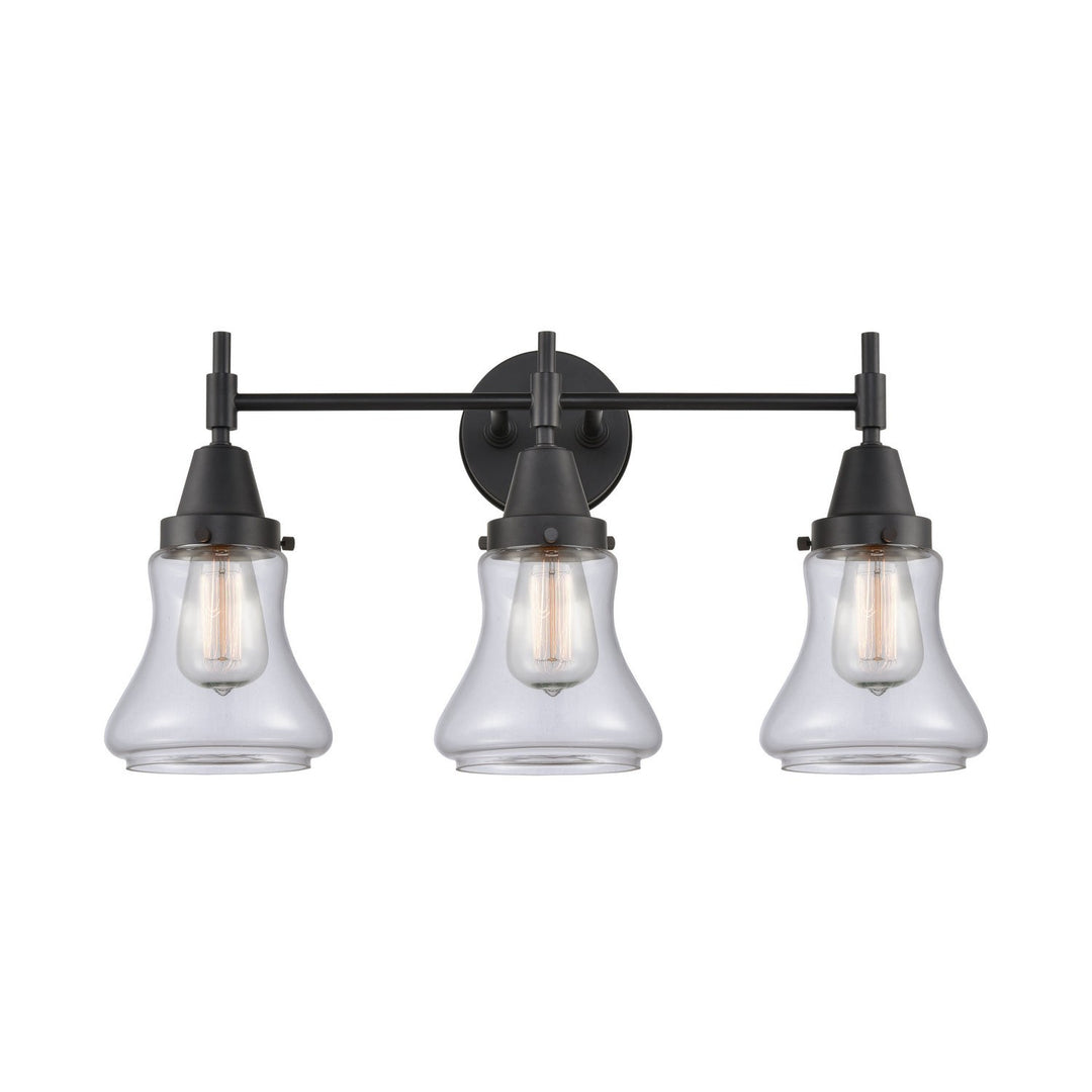 Innovations Caden 447-3W-BK-G192-LED Bath Vanity Light 24 in. wide - Matte Black