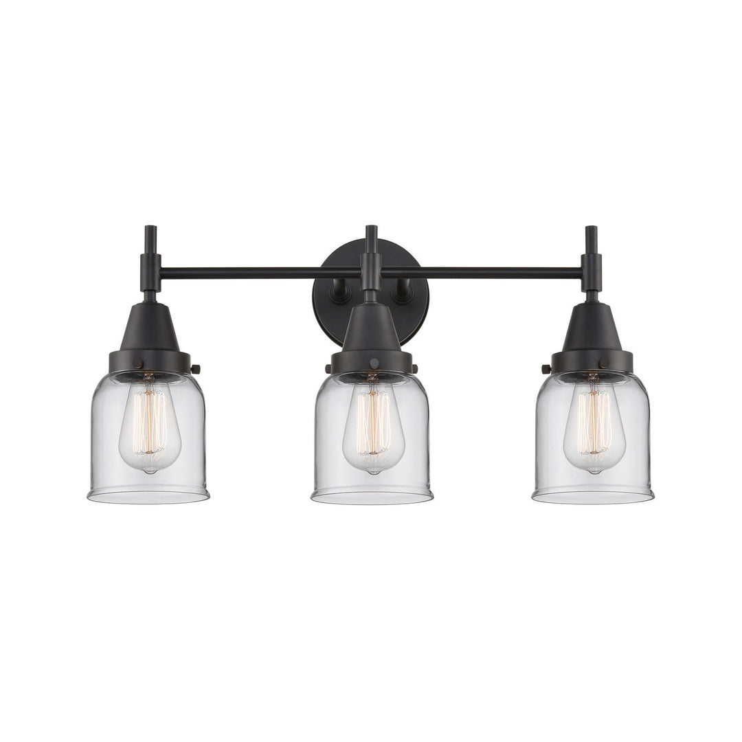 Innovations Caden 447-3W-BK-G52 Bath Vanity Light 23 in. wide - Matte Black