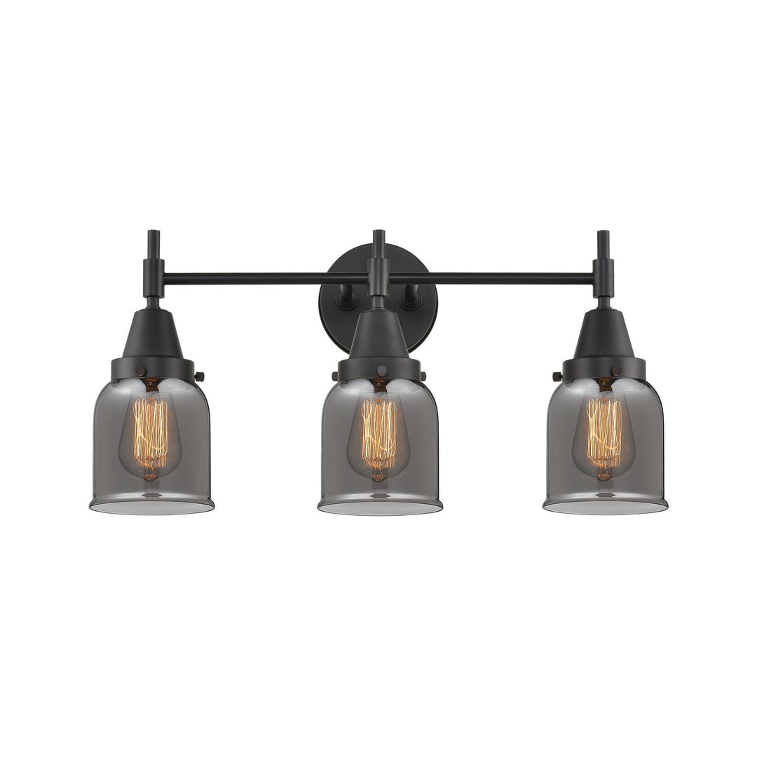 Innovations Caden 447-3W-BK-G53 Bath Vanity Light 23 in. wide - Matte Black