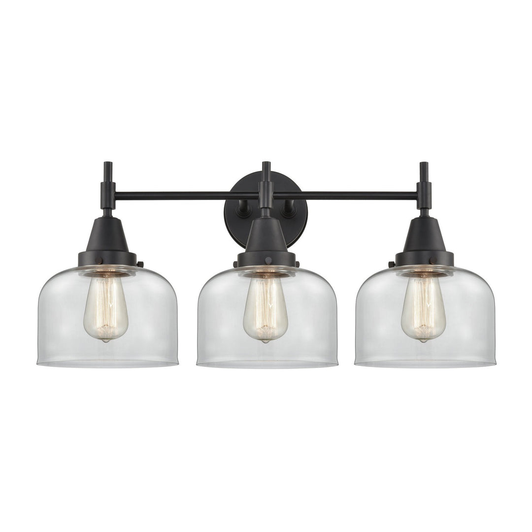 Innovations Caden 447-3W-BK-G72-LED Bath Vanity Light 26 in. wide - Matte Black