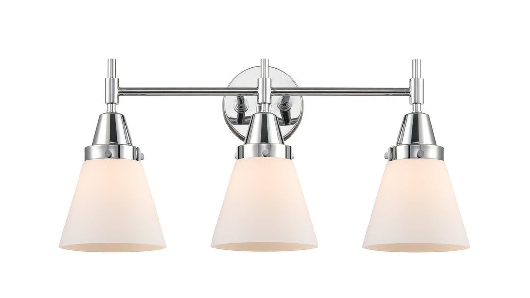 Innovations Caden 447-3W-PC-G61 Bath Vanity Light 25 in. wide - Polished Chrome