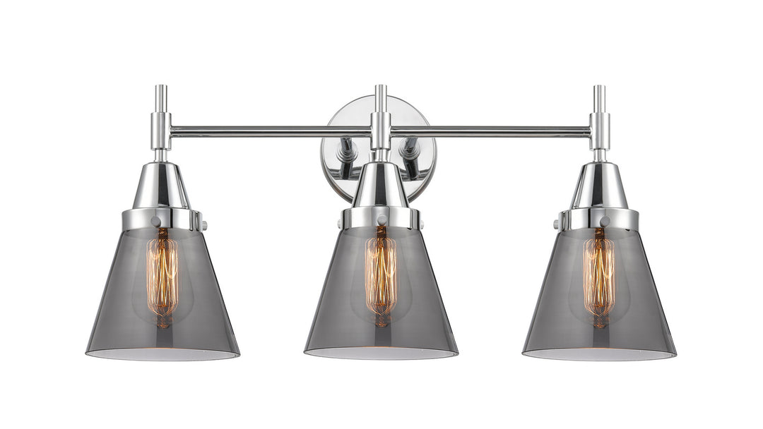 Innovations Caden 447-3W-PC-G63 Bath Vanity Light 25 in. wide - Polished Chrome