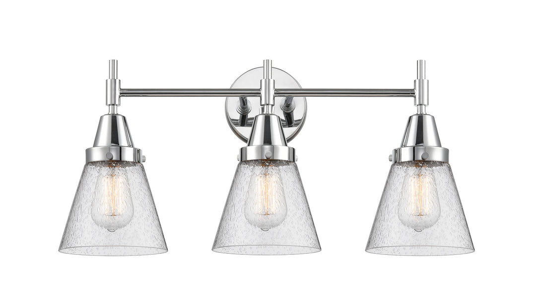 Innovations Caden 447-3W-PC-G64 Bath Vanity Light 25 in. wide - Polished Chrome