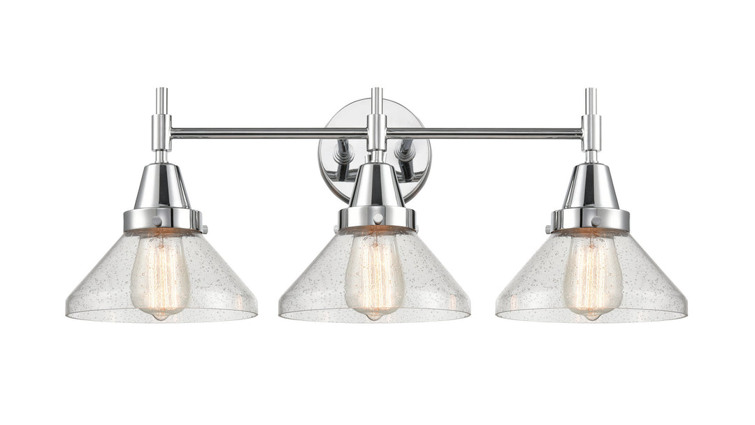 Innovations Caden 447-3W-PC-SDY-LED Bath Vanity Light 26 in. wide - Polished Chrome