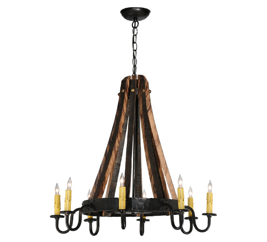 Meyda Tiffany Barrel Stave 113361 Chandelier Light - Rust