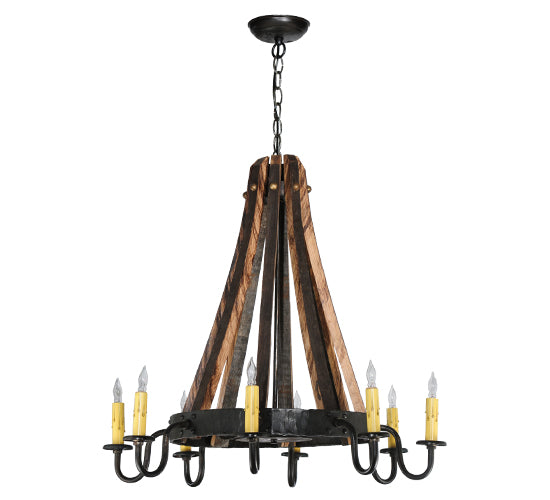 Meyda Tiffany Barrel Stave 113361 Chandelier Light - Rust