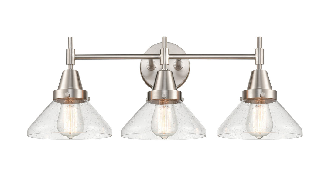 Innovations Caden 447-3W-SN-SDY-LED Bath Vanity Light 26 in. wide - Satin Nickel