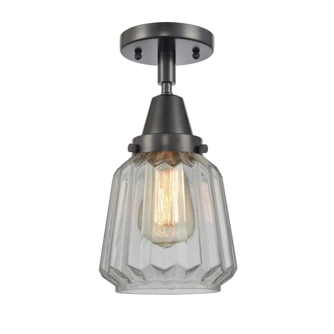 Innovations Caden 447-1C-BK-G142-LED Ceiling Light - Matte Black