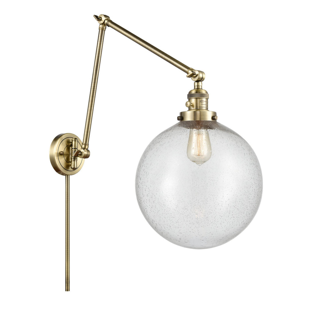 Innovations Lighting 238-AB-G204-12  Franklin Restoration Lamp Antique Brass
