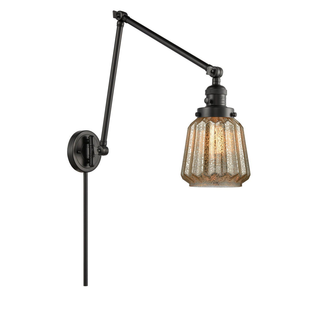 Innovations Lighting 238-BK-G146-LED  Franklin Restoration Lamp Matte Black