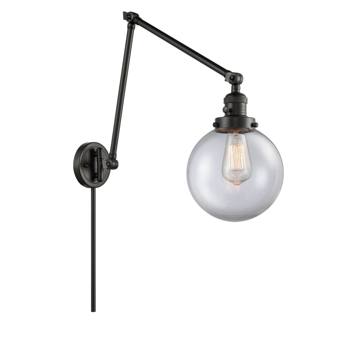 Innovations Lighting 238-BK-G202-8-LED  Franklin Restoration Lamp Matte Black