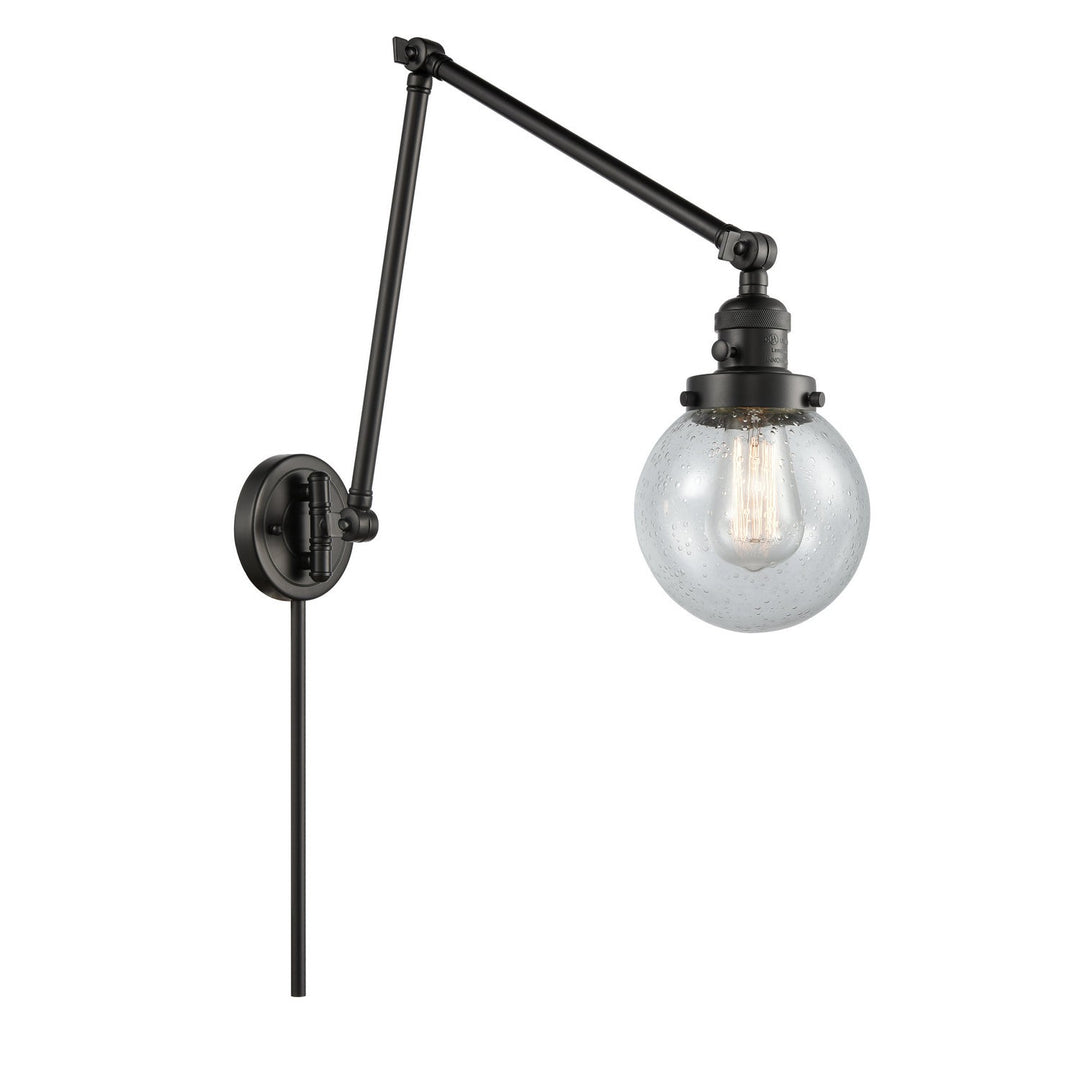Innovations Lighting 238-BK-G204-6-LED  Franklin Restoration Lamp Matte Black