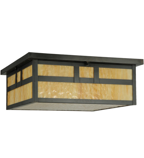 Meyda Tiffany Hyde Park 113493 Ceiling Light - Craftsman Brown