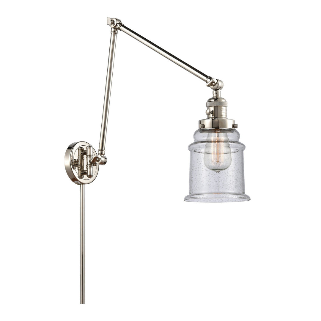 Innovations Lighting 238-PN-G184-LED  Franklin Restoration Lamp Polished Nickel