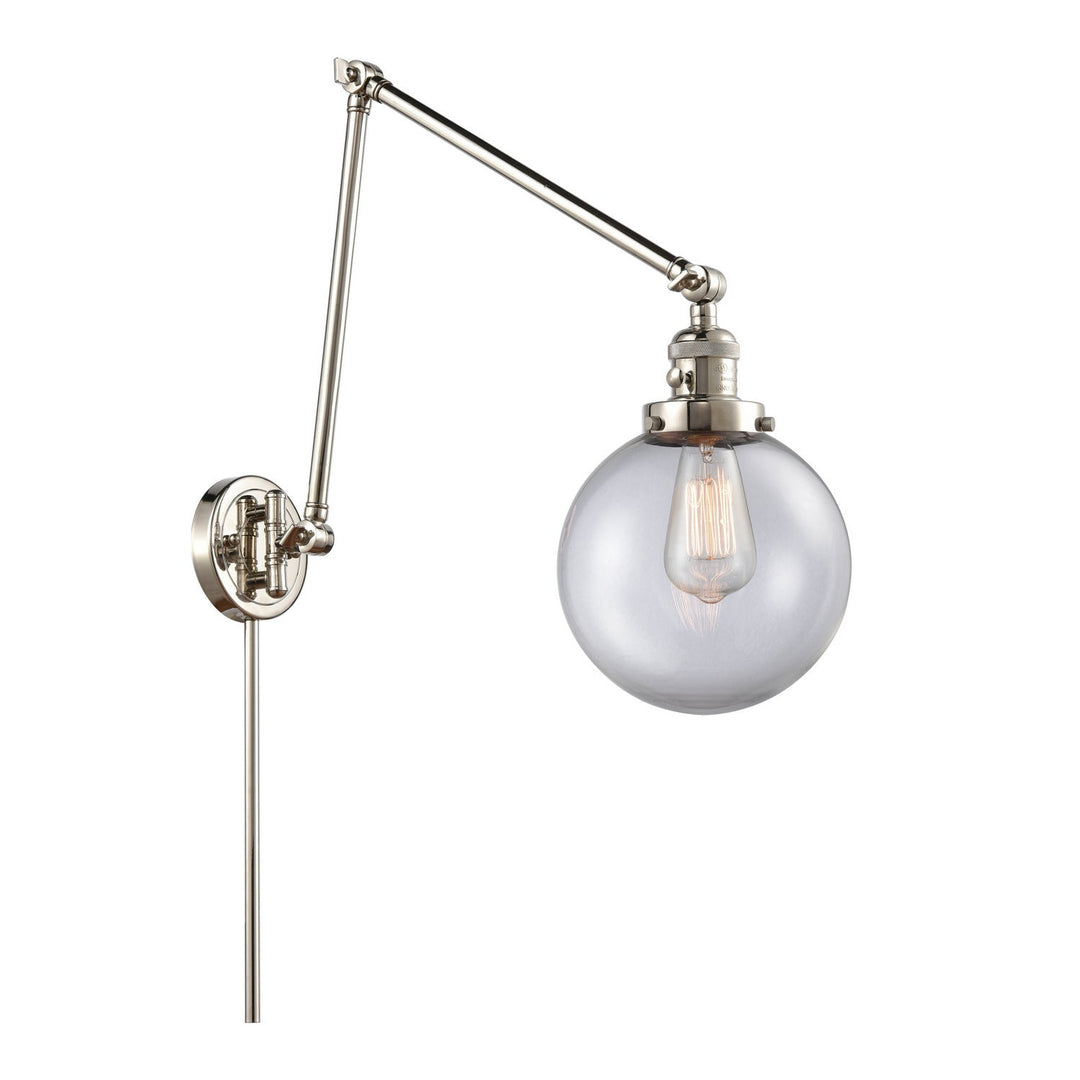 Innovations Lighting 238-PN-G202-8-LED  Franklin Restoration Lamp Polished Nickel