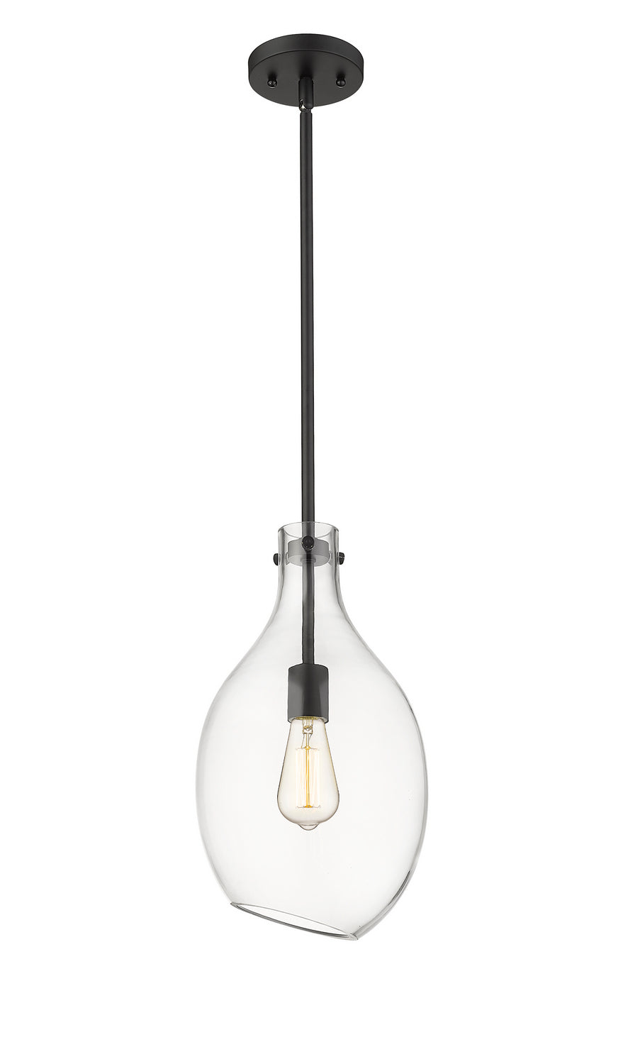 Innovations Norwalk 493-1S-BK-G552-9 Pendant Light - Matte Black