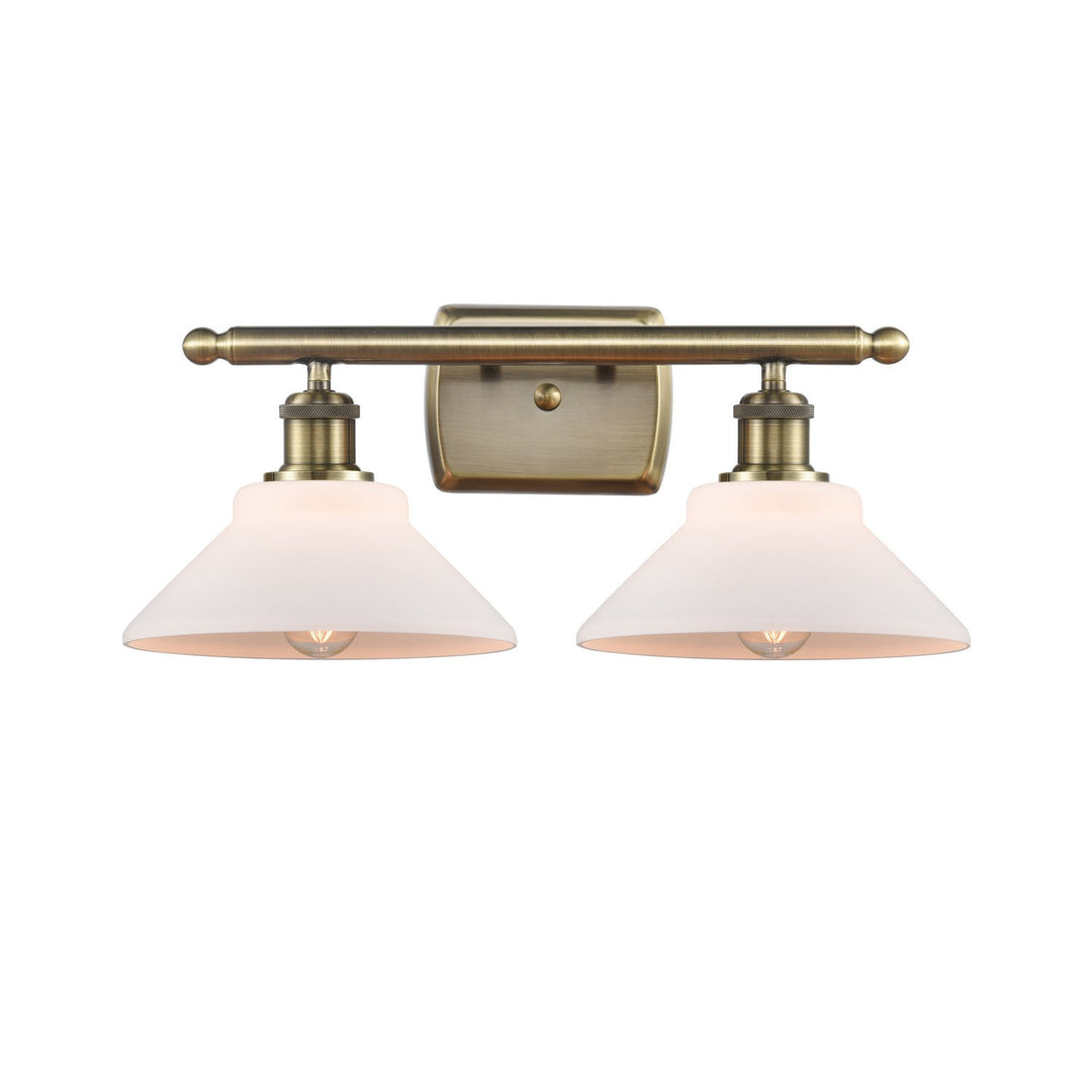 Innovations Ballston 516-2W-AB-G131 Bath Vanity Light 18 in. wide - Antique Brass